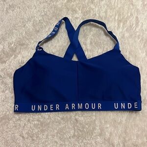 Dark blue Under Armor sports bra, size: Large, with pads